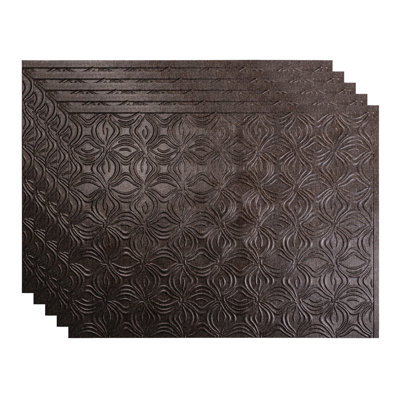 Panneau de dosseret en vinyle 18,25 po x 24,5 po FASADE Lotus