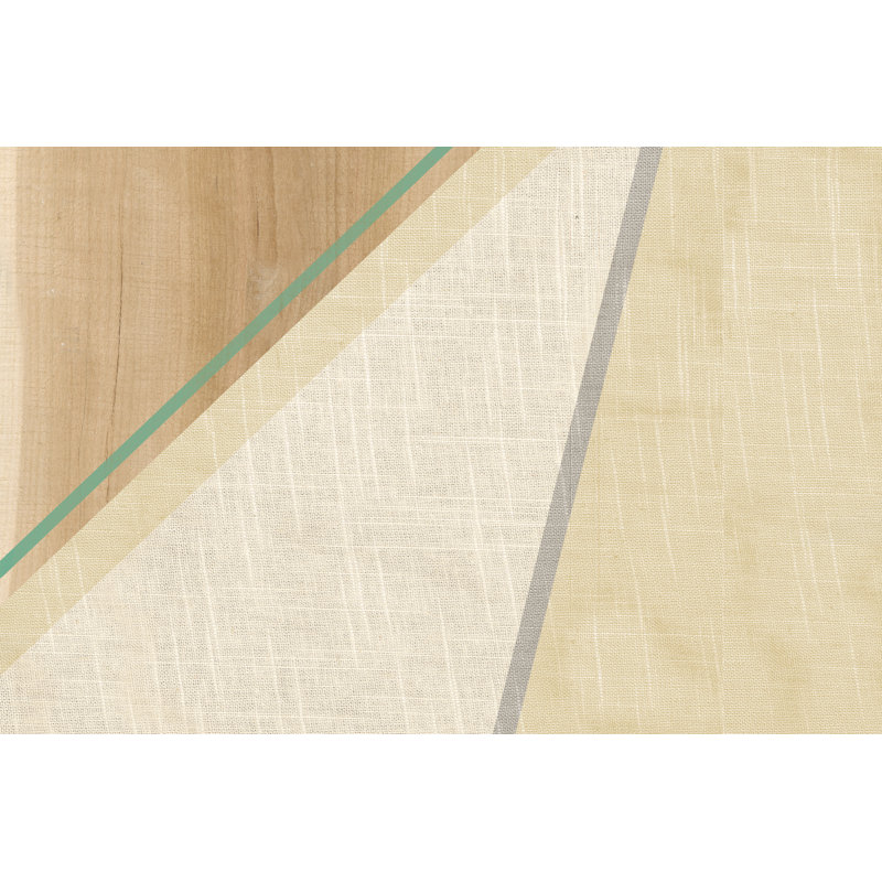 Gold Dipped Geo - Wrapped Canvas Painting, 20cm H x 30cm W x 3.8cm D