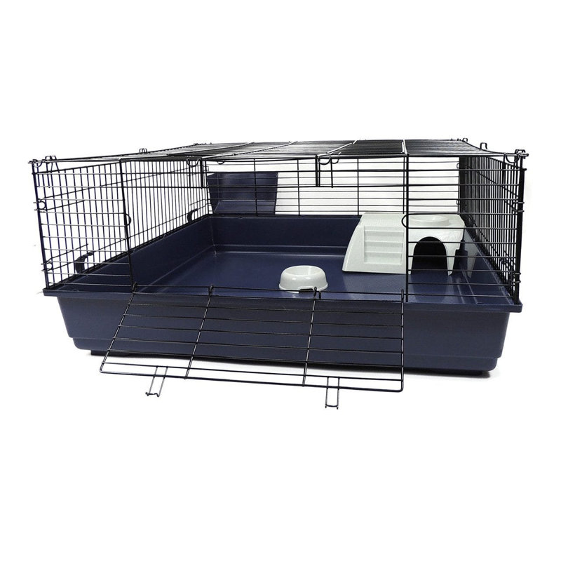 Rabbit & Guinea Pig Cage 100cm – Indoor Square Enclosure | Little Friends