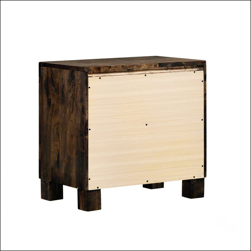 2 Drawers MDF Nightstand