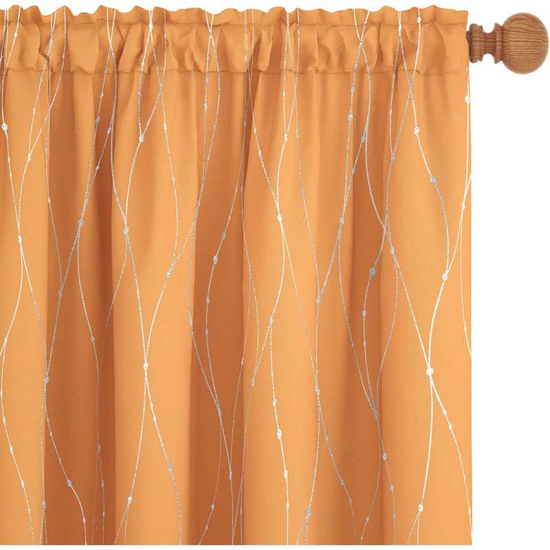 Flurin Room Darkening Curtain Pair, Light Purple, 52" W x 84" L