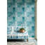 Papier peint carreaux de céramique sarcelle turquoise-1652582016