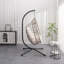 Chaise d'extérieur suspendue en forme d'œuf avec support-1073601589