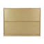 Bibliothèque de luxe divisée à 3 compartiments Birch, hauteur 28 "