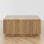 Table basse carrée 33,25 "avec 4 tiroirs, maison de campagne moderne, salon