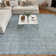Nourison Washable Charm 3' x 5' Blue Ivory Modern Indoor Rug