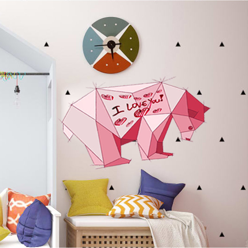 Adhésif décoratif en forme d’ours en peluche, H 33 po x L 52 po