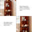 52.36"Amber-colored corner storage triangular shelf