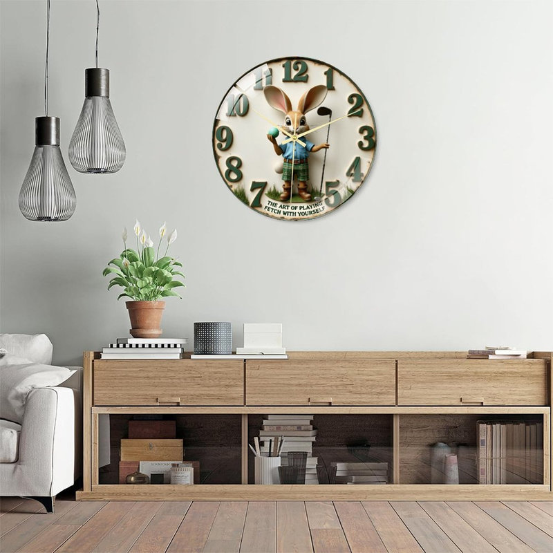 Horloge murale en verre 16 po