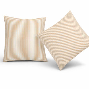 Ensemble de 2 coussins d'extérieur 18 po x 18 po pour coussins de patio et de piscine