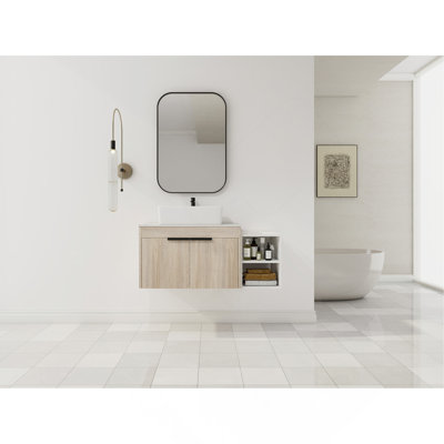 Meuble-lavabo moderne 42 po avec céramique
