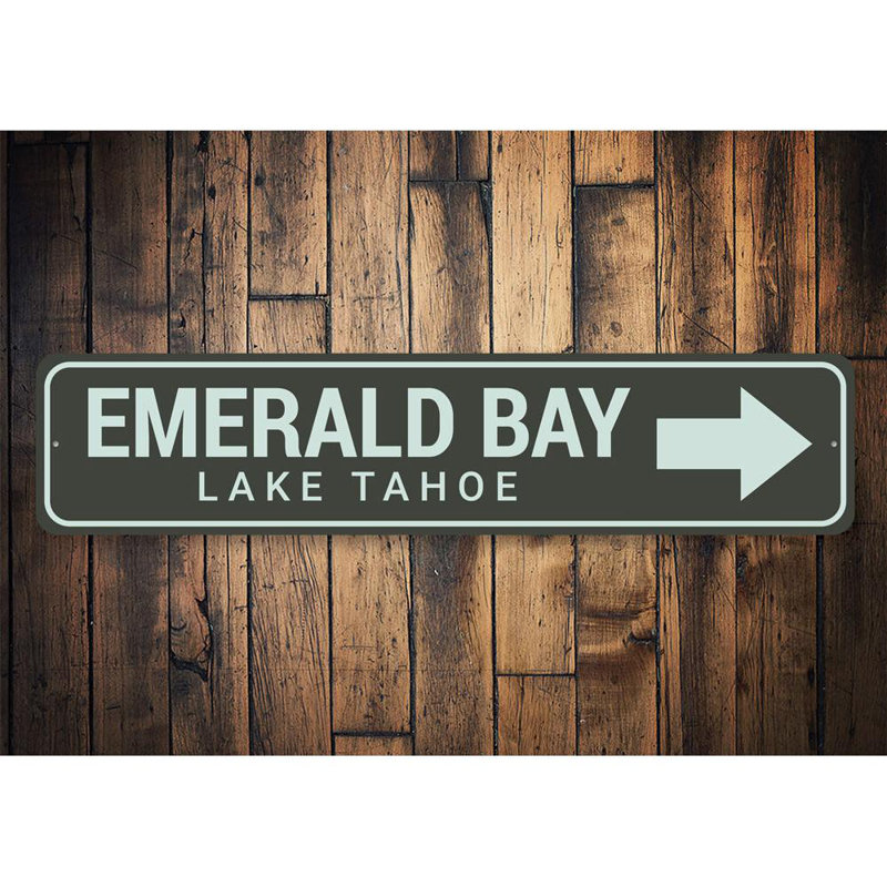 Panneau en aluminium Emerald Bay Arrow, H 6 po x l 24 po x P 0,06 po