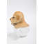 Statue chiot labrador dans une tasse de thé