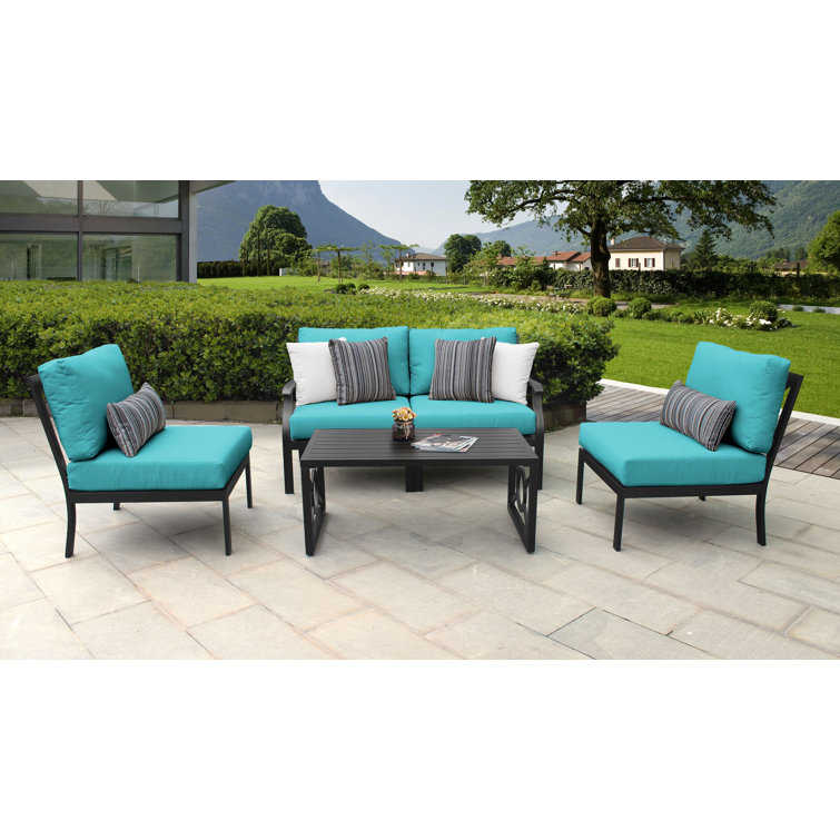 Ensemble de conversation modulaire avec coussins 4 pièces Madison