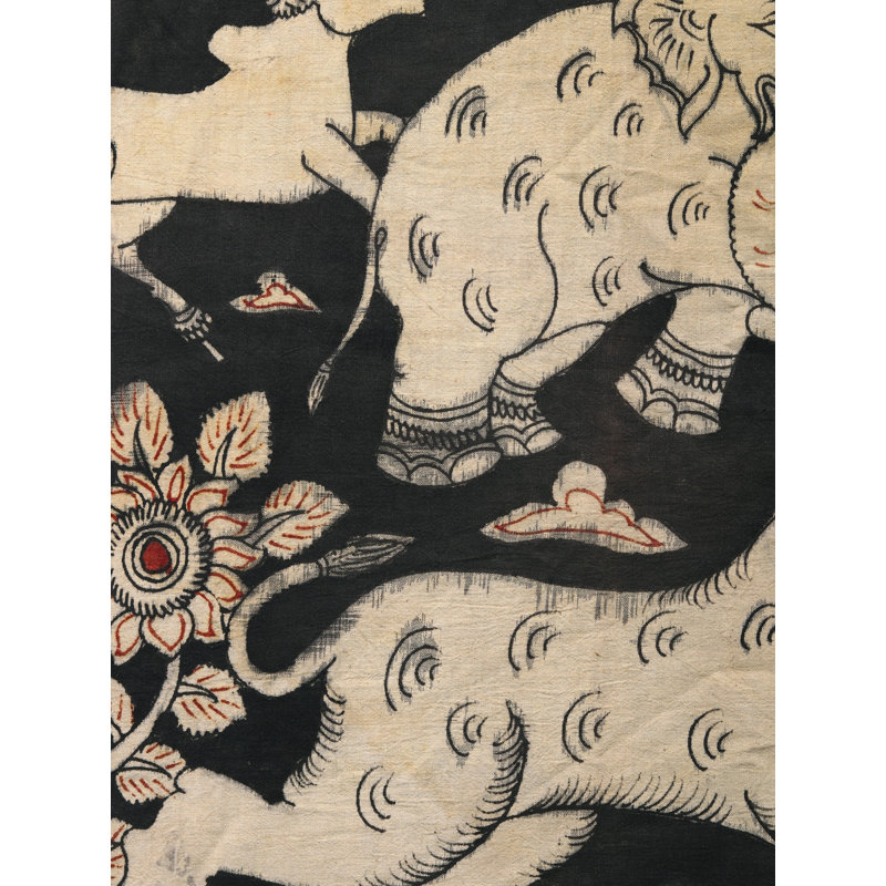 Bête à l'état sauvage | Kalamkari, peinture sur coton