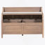 Banc de rangement rustique multifonctionnel (brun et beige)-1495237255