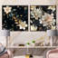 Grace - ensemble de 2 collages carrés botaniques abstraits-101857148-101857149