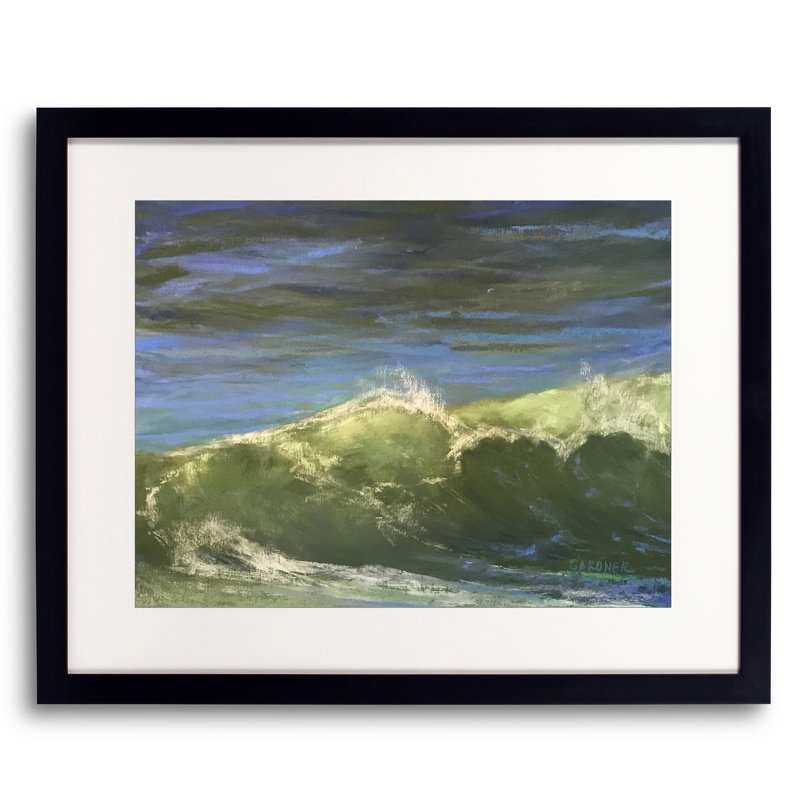 Slow Mo Print by Dina Gardner, 17.25" H x 21.25" W x 0.88" D, White, Black Framed Paper