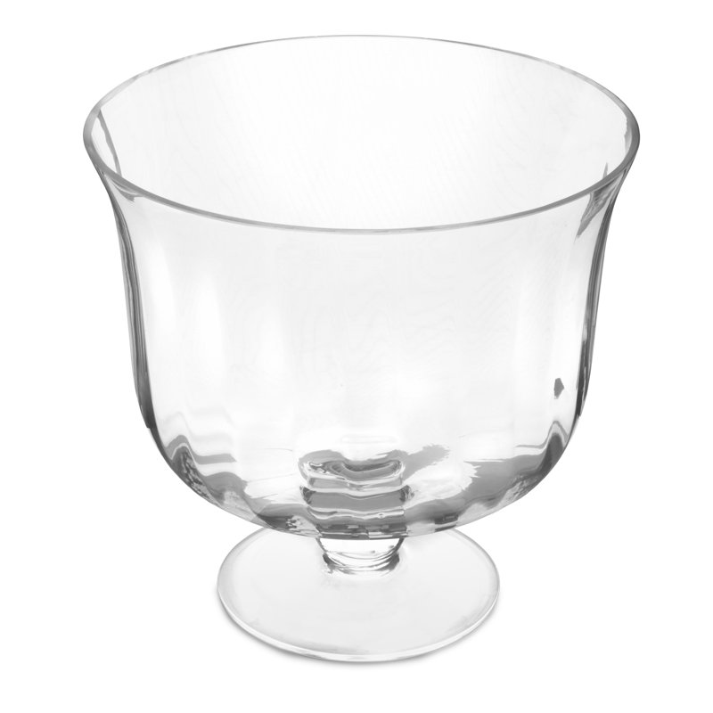 Jamie Oliver Big Love Showstopper Bowl, 22cm, Large Fluted and Footed Glass Trifle Dish
