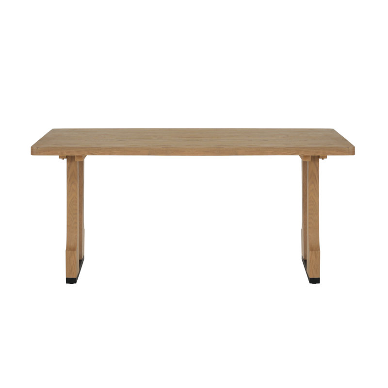 63" Rectangular Dining Table, Natural Ash