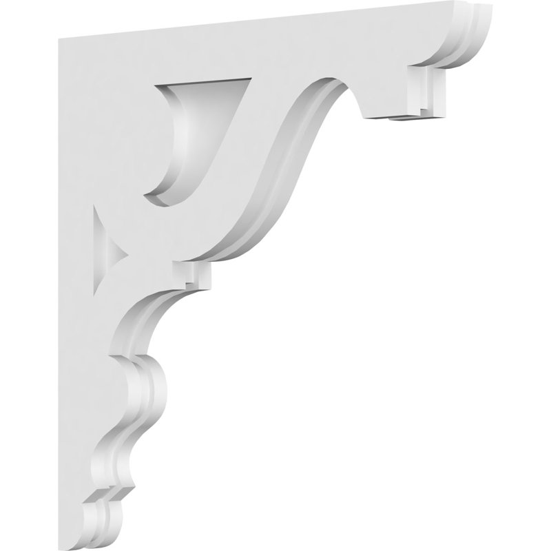 1 7/8"W X 18"D X 18"H Robin Architectural Grade PVC Corbel, 18" H x 18" W x 1.875" D