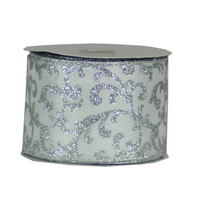 Ruban en tissu 2,5 po, Blanc