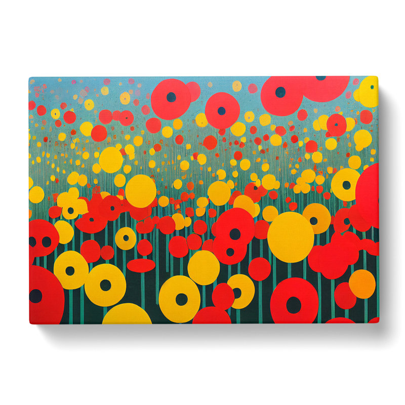 Grand Flower Market Abstract - Wrapped Canvas, 35cm H x 50cm W x 3cm D