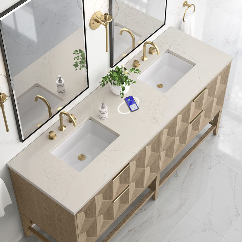 Emmeline 72'' W Double Vanity, Siberian