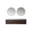 Ensemble de meuble-lavabo double 72 "avec miroir-2022260378-2022260379
