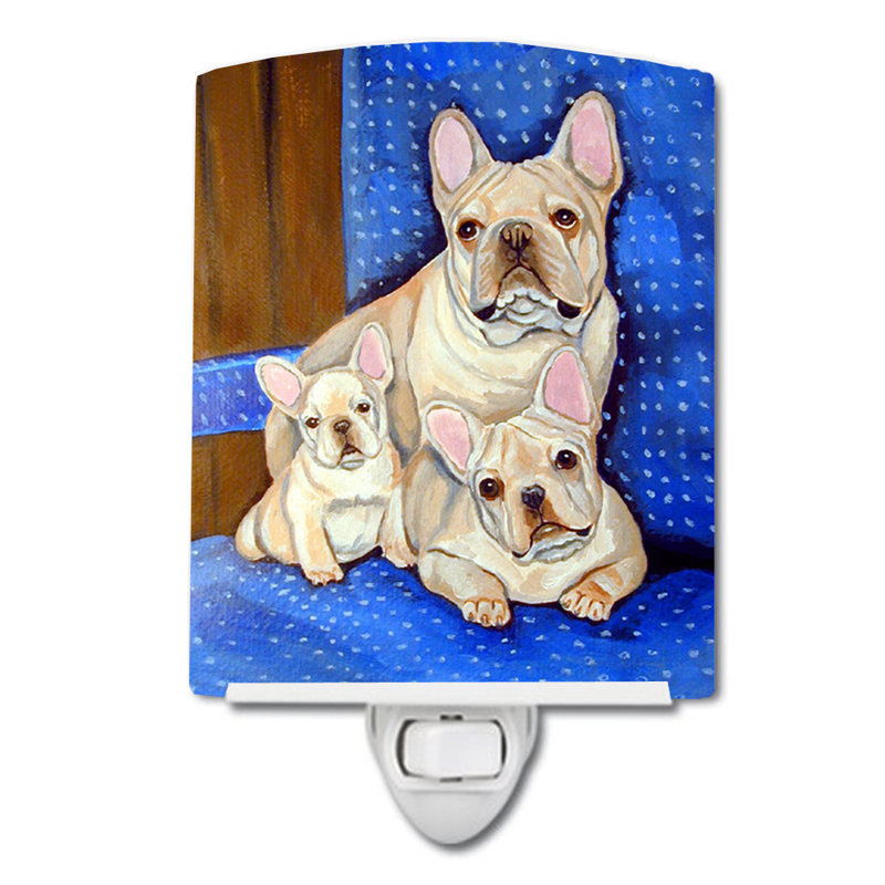 Éclairage de nuit en céramique love the french bouledogue momma