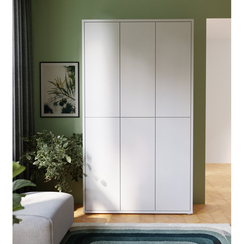 32 Pair Shoe Storage Cabinet, Secret Grey