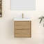 Meuble-lavabo simple 24 po avec comptoir en quartz et dosseret