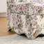 Fauteuil d'appoint rembourré avec accoudoirs et motif floral-652246632