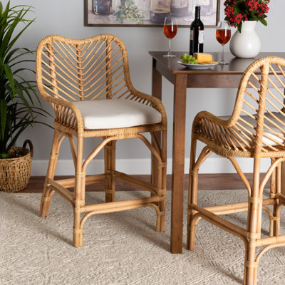 Brisco 26" Rattan Counter Stool