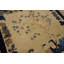 Petit tapis rectangulaire en laine noué à la main de couleur ivoire antique