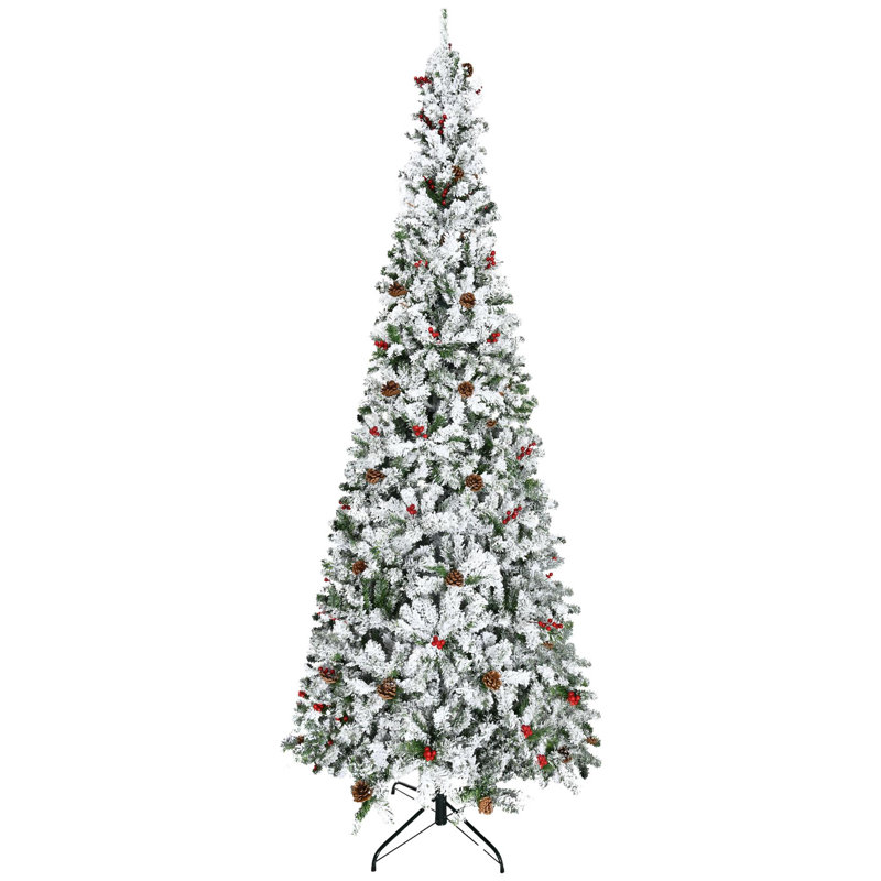 Arbre de Noël artificiel enneigé 7,5 pi, 9'
