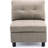 3 Seats Modular Sofa With Ottoman L-shape Couch For Living Room Bedroom Small Space, Light Gray