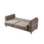 Causeuse convertible en tissu de velours Melody-1503476049