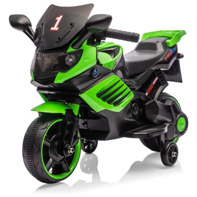 6V Kids Ride On Moto avec roues d'entraînement, jouet de vélo électrique avec phare, klaxon et musique, cadeau pour les enfants de 3 à 6 ans