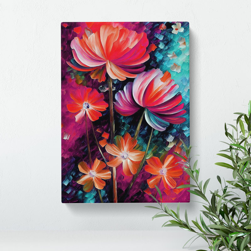 XC1022-3885X Selection Of Flowers No.5 - Wrapped Canvas Print, 60cm H x 40cm W x 3cm D