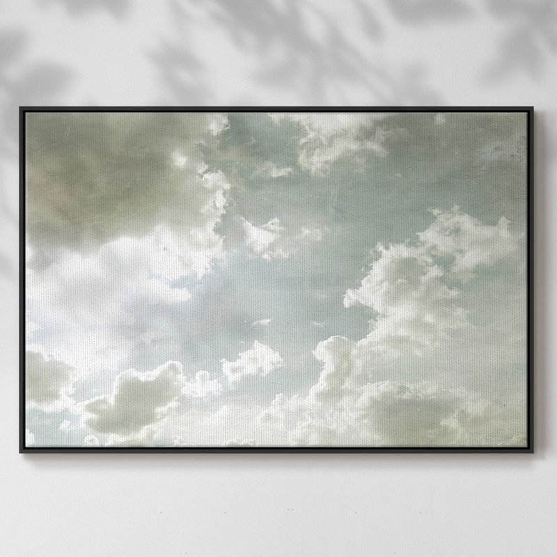 Toile tendue avec châssis Sky I Scrapers, Noir, H 17 po x l 25 po x P 2 po