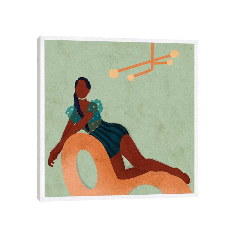 Courtni by Reyna Noriega - Print on Canvas, 66.04 cm H x 66.04 cm W, White Framed