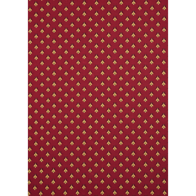 Bee Épinglé Fabric, Red