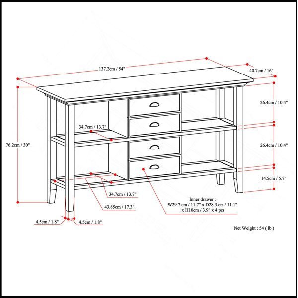 Dimensions du produit