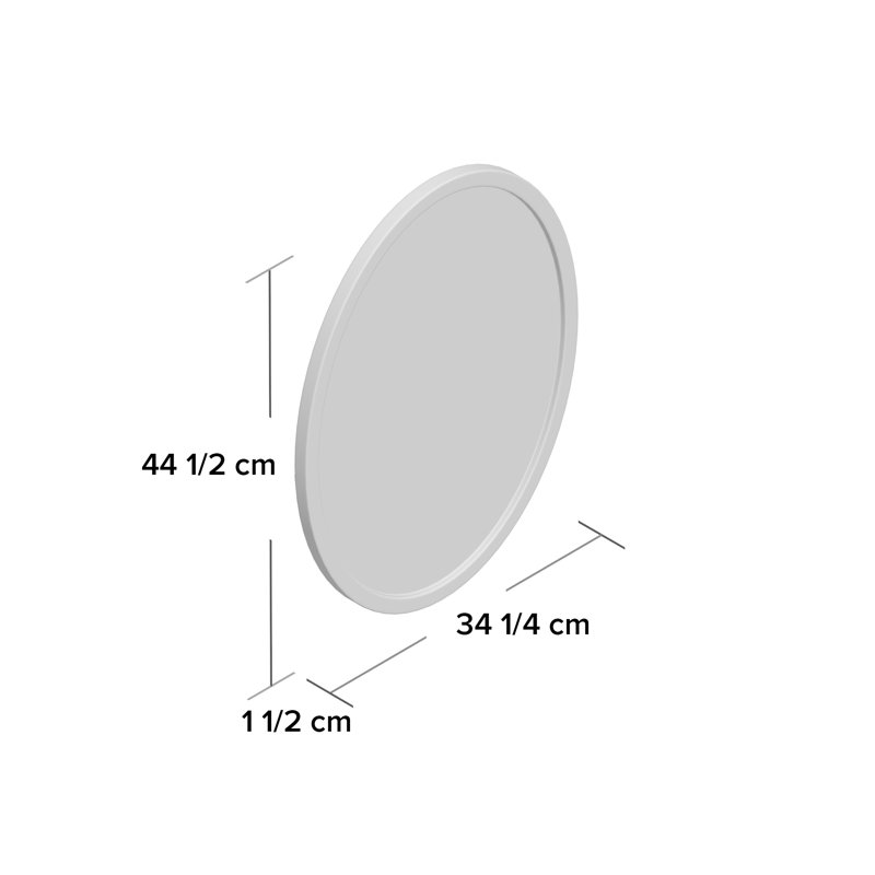 Maureen Wood Flat Wall Mirror, Bronze, 44.5cm H x 34.3cm W