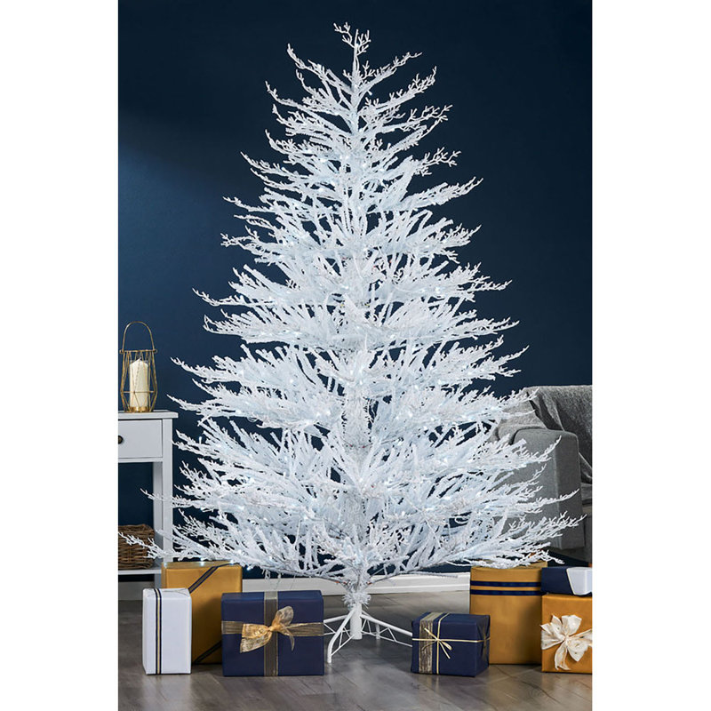 Lighted Artificial Pine Christmas Tree, 6ft H