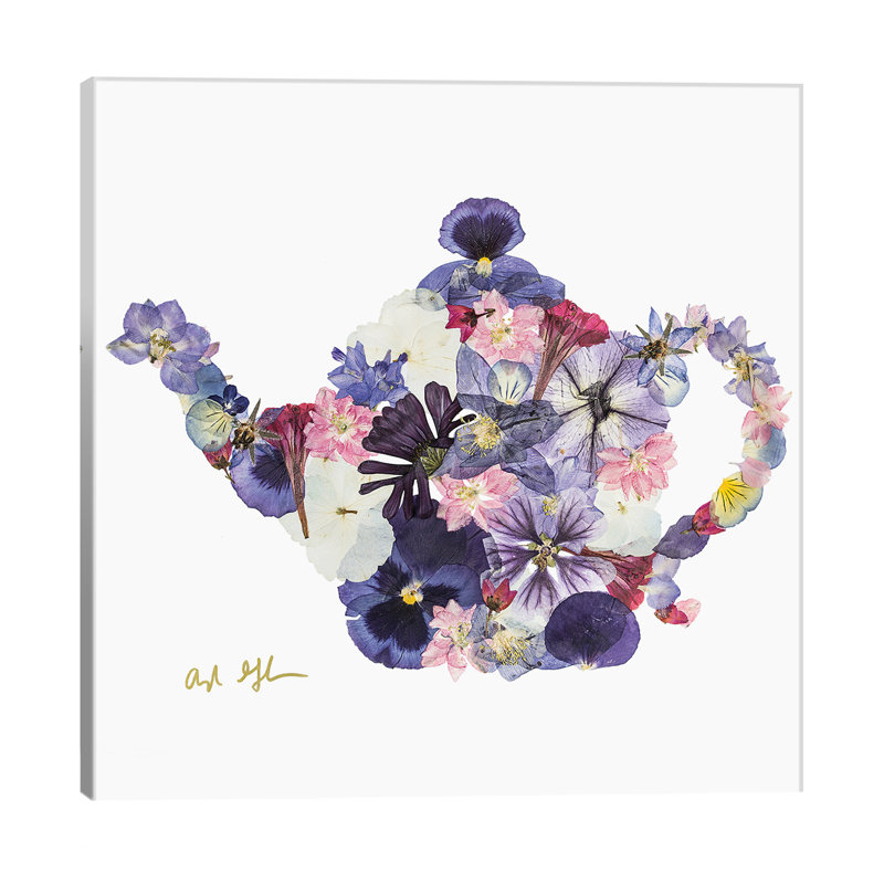 Teapot by Oxeye Floral Co - Wrapped Canvas Art Print, 66.04 cm H x 66.04 cm W x 3.175 cm D