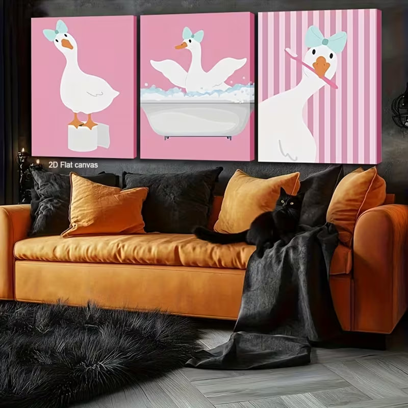 3 Piece Wrapped Canvas Print, 45" H x 90" W