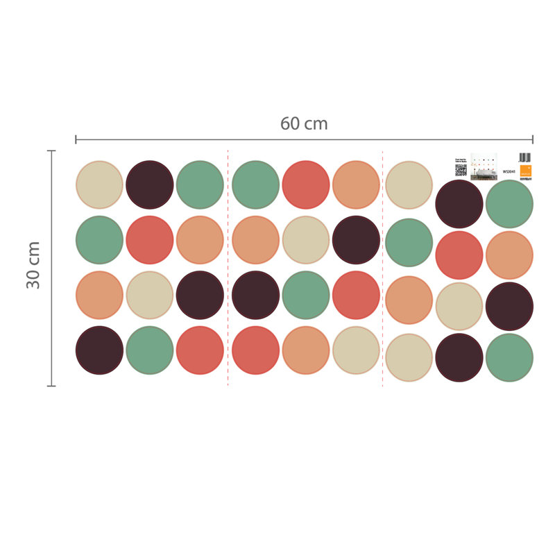 Abstract Non-Wall Damaging Wall Decal