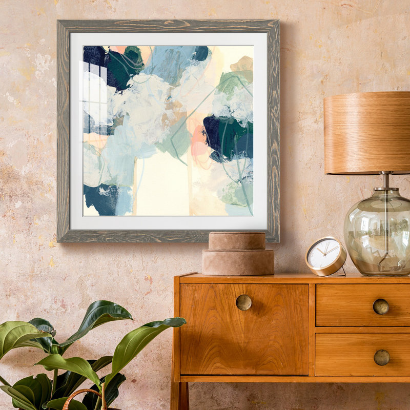«Cloud Gesture I», reproduction encadrée de qualité supérieure - prête à être accrochée, H 27,5 po x l 27,5 po x P 1,5 po